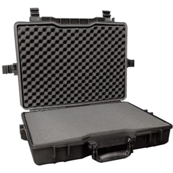 Valija ABS negro. Espuma interior. IP 67. Interior MCS1479  MARK