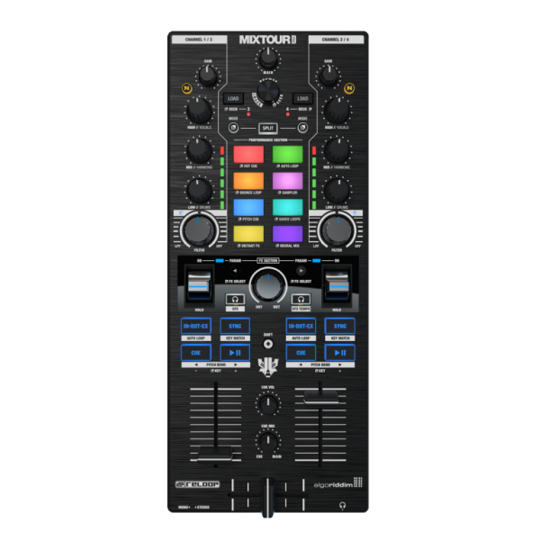 Controlador compacto para DJ, multi plataforma. RELOOP MIXTOUR PRO.