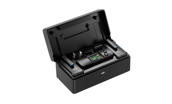 Mini sistema de micrófono inalámbrico de doble canal, USB C + Lightning. RELACART Mi3