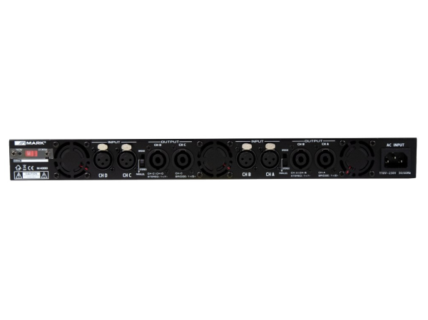 Amplificador profesional de audio. 4 x 400 W @ 4 Ohm. MARK M4300