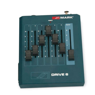 Controlador DMX. 6 canales. Adaptador de 9V DC o batería 9V. MARK DRIVE 6