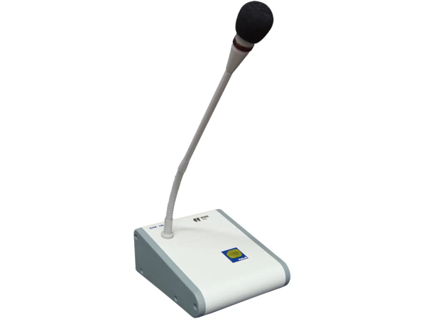 Micrófono de condensador con base. Pulsador de activación con tonos de aviso. WORK DM 1N