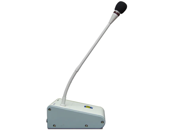 Micrófono de condensador con base. Pulsador de activación con tonos de aviso. WORK DM 1N