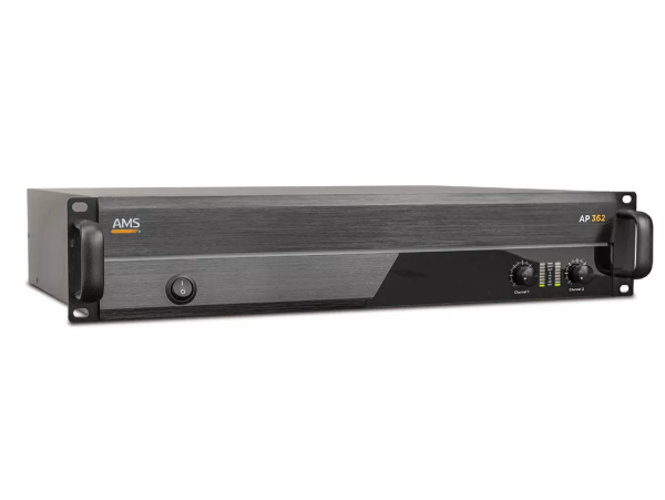 Amplificador profesional de audio. 2 x 360 W @ 4 Ohm. Modo de funcionamiento estéreo/bridge. AMS AP 362