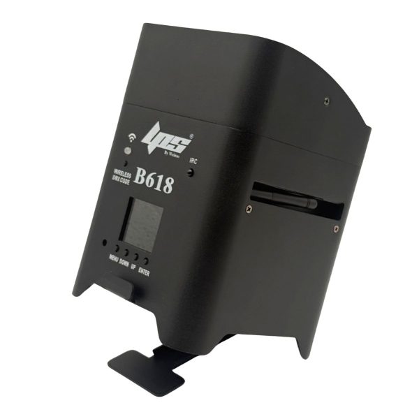 Par LED inalambrico DMX & IRC, batería, 6x18w RGBWAUV. LPS B618