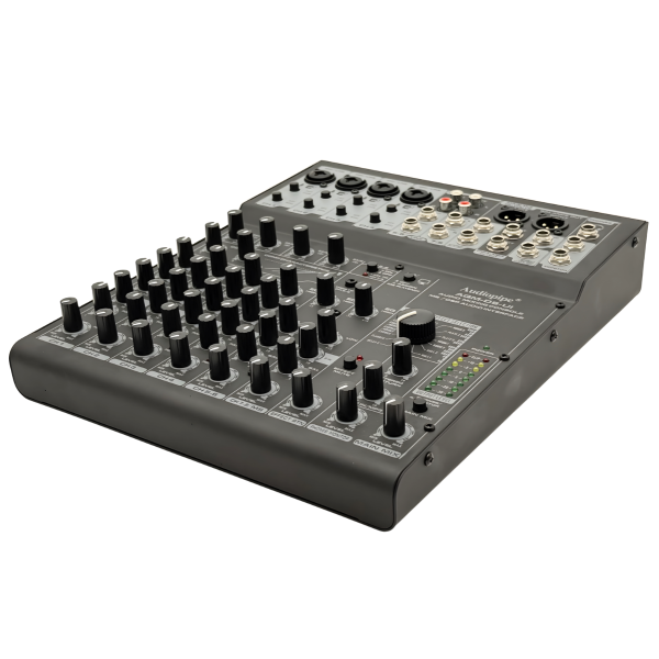 Consola Mezcladora  de 8 Canales con DSP, USB interface. Audiopipe AQM-D8-UI