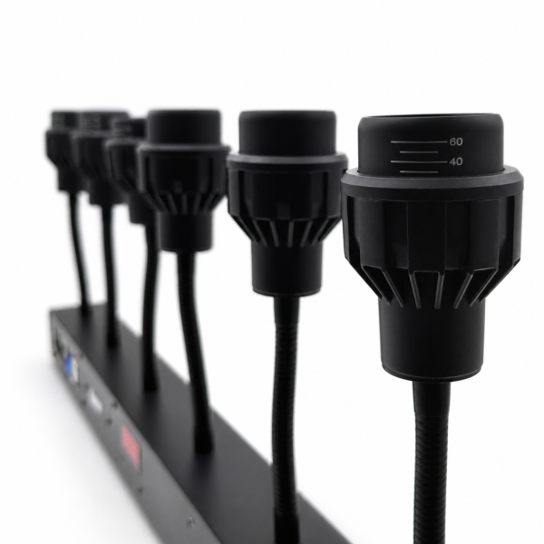 Barra LED, blanco cálido,pin wash, zoom regulable. LPS T610 DMX.